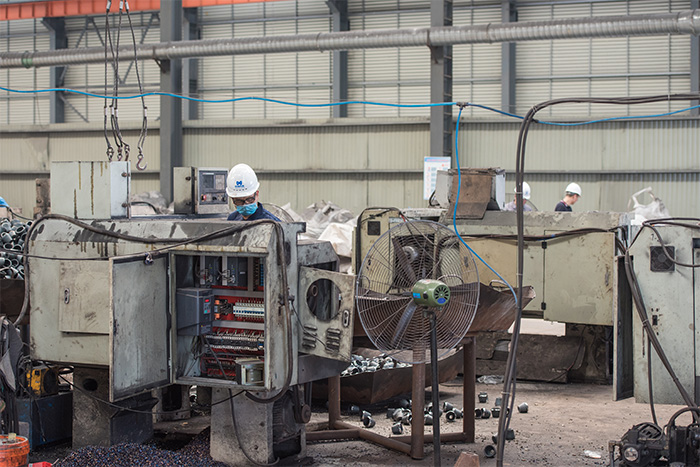 湘西网架配件-锥头加工车间