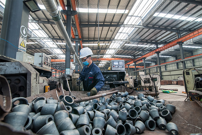 湘西网架配件-锥头加工车间